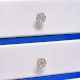 White and Golden Mother of Pearl Flower Drawer Knobs